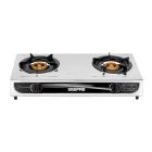 Geepas 2-Burner Gas Hob/Cooker - Attractive Design, Gas Range 2-Burner Stove Cooktop, Auto Ignition, Outdoor Grill, Camping Stoves| Stainless Steel Body | Compatible for LPG Gas (710x375x85mm)
