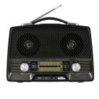 Rechargeable Radio with Bluetooth, 3-Band Radio, GR13016 | AUX Input | Rechargeable Battery Radio | AC/ DC Operation | BT/ FM/ MP3/ USB/ TF Card
