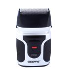 Geepas 2-in-1 Men's Shaver - Mini Travel Rechargeable Precision Foil Shaver with Precision Sideburns Trimmer - Portable Dry & Wet Use Shaver - 2 rapid Reciprocating Blades - Travelling pouch