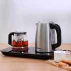 Geepas 2 In 1 Digital Tea Maker - Stainless Steel Filter | Temperature Adjusting, Boil-Dry Protection | 400W & 1800W | 2 Years Warranty