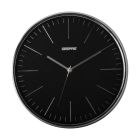 Geepas Wall Clock - Round Decorative Wall Clock for Living Room, Bedroom, Kitchen (Battery Not Included) 3D Silver Dial | 2 Years Warranty