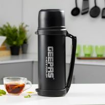 Geepas Vacuum Flask, 1.8L | Stainless Steel Vacuum Bottle Keep Hot & Cold Antibacterial topper & Cup - Perfect for Outdoor Sports, Fitness, Camping, Hiking, Office, School