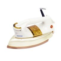 Geepas GDI2750 1000W Heavy Weight Dry Iron - Automatic Dry Iron,Teflon Plated Sole Plate | Auto Shut Off, Overheat Protection | 2 Years Warranty