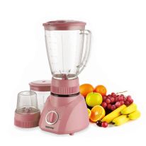 Geepas 400W 3 in 1 Multifunctional Blender | Stainless Steel Blades, 2 Speed Control with Pulse | Dry Mill & Mincer Included | Ice Crusher, Chopper, Coffee Grinder & Smoothie Maker - 2 Year Warranty