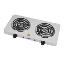 Geepas Electric Double Hot Plate - 2000W Dual Hot Plate for Flexible Precise Table Top Cooking Spiral Heating Plates | Portable Electric Hob with 2 Temperature Control | Ideal for Home, Camping & Caravan Cooking | 2 Years Warranty