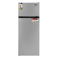 Geepas 240L Double Door Refrigerator - Free Standing Durable Double Door Refrigerator, Fast Cooling & Long-lasting Freshness, Low Noise, Low Energy Consumption, Defrost Refrigerator