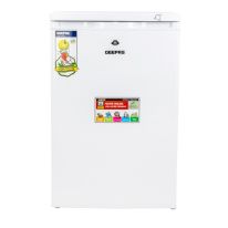 Geepas GRFU1206  Upright Freezer- No fan, Portable 3 Star 4 Crystal Freezer Drawer, Compact Recessed Handle & Adjustable Thermostat | Ideal for Retailers, Home, Bachelor's, Medical Shops & More 