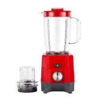 Geepas 2-in-1 Blender- GSB44107/ 650 W, Powerful Motor with 2 Speed Setting and Pulse/ Transparent and Unbreakable Jars with Stainless Steel Blade, Grinder Attachment