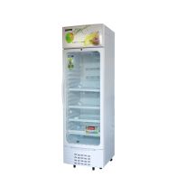380L Transparent Anti-Frost CFC Free - Single Door Glass Showcase Refrigerator  