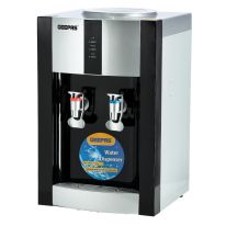Geepas GWD8356 Water Dispenser - Hot & Cold Water Dispenser - Stainless Steel Tank, Compressor Cooling System, Child Lock - 2 Tap - 1L Hot and 2.8L Cold Water Capacity