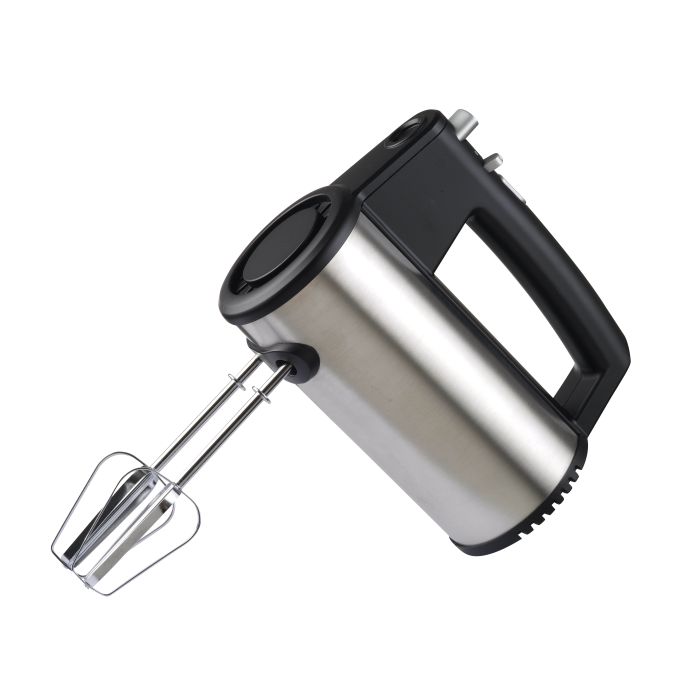150W Hand Mixer Whisk With Chrome Beater, Dough Hook, 7 Speed and
